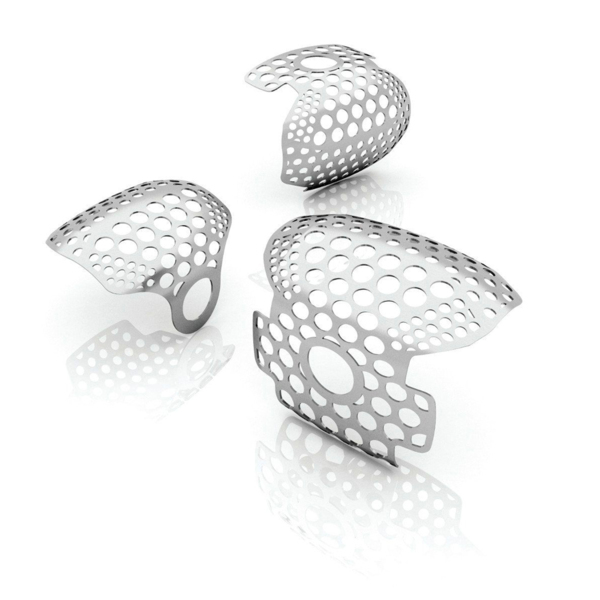 Мембрана титановая OSSTEM OssBuilder OB2, для дефекта двух стенок, P=7.0 мм, BW=9.0 мм, BL=9.0 мм, BD=5.5 мм - фото 0