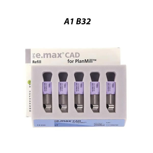 IPS e.max CAD PlanMill LT - блоки из дисиликата лития, цвет A1, B32, 3 шт - фото 0