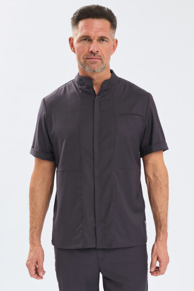 Рубашка мужская на молнии Тезис TZ700, графит, 46 - фото 0
