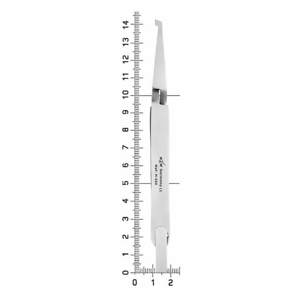 Пинцет ортодонтический HLW №H-332, изогнутый, обратный, для щечных трубок, рифленые зубчики, L=130 мм, сталь, 1 шт - фото 4
