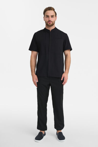 Рубашка мужская на молнии Тезис TZ700, черный, 46 - фото 2