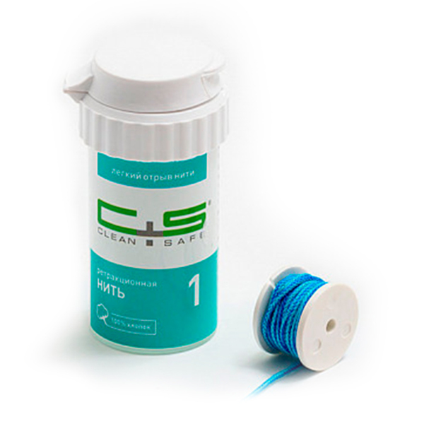 Нить ретракционная Clean+Safe ProfiCord, без пропитки, размер 1, 254 см - фото 0