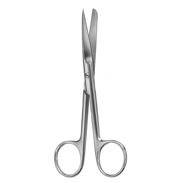 Ножницы хирургические, прямые, тонкие, остро/тупоконечные, длина 130 мм - фото 0