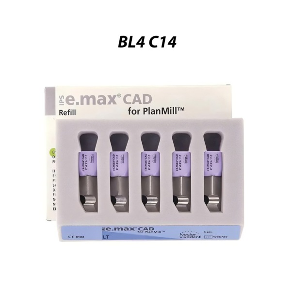 IPS e.max CAD PlanMill LT - блоки из дисиликата лития, цвет BL4, C14, 5 шт - фото 0