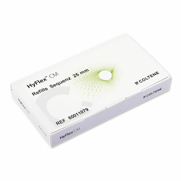 Файлы машинные Coltene HyFlex CM, стерильные, для техники Single Length, 25 мм, набор (№20-40/.04; №20/.06; №25/.08, 19 мм), никель-титан, 6 шт - фото 2