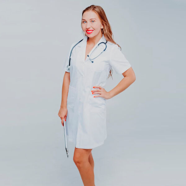 Халат женский PULSE, белый, XS - фото 0