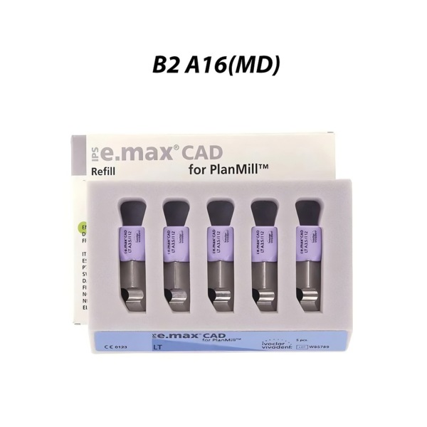 IPS e.max CAD PlanMill LT - блоки из дисиликата лития, цвет B2, A16 (MD), 5 шт - фото 0