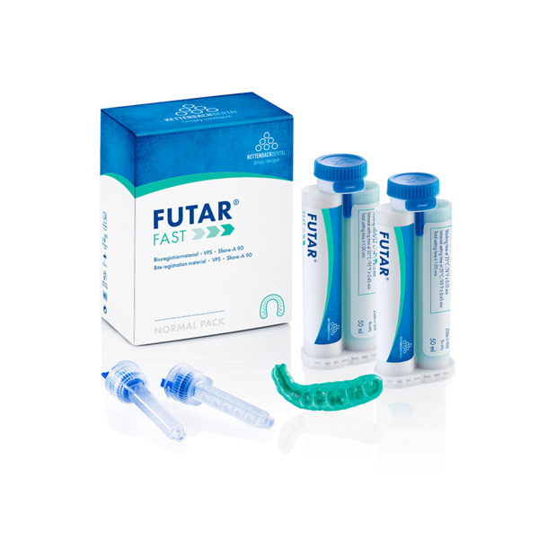 Futar Fast (Normal pack) - материал для регистрации прикуса (А-силикон), 2x50 мл + 6 смесителей new