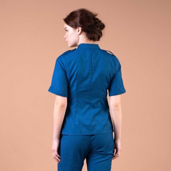 Рубашка женская на молнии Тезис TZ400, синий, 56 - фото 1