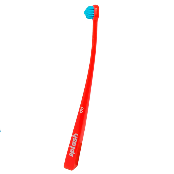 Зубная щетка Splash Brush Single 170, средней жесткости, красный, 1 шт - фото 0