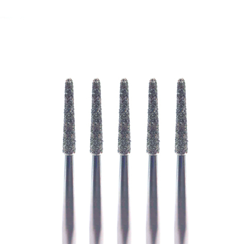 Бор алмазный 831, пламя, для ортопедии, D=1.2 мм, L=7 мм, FG, синий, 5 шт - фото 0