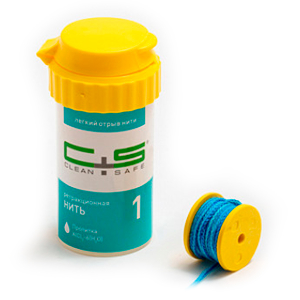 Нить ретракционная Clean+Safe ProfiCord X, с пропиткой, размер 1, 254 см - фото 0