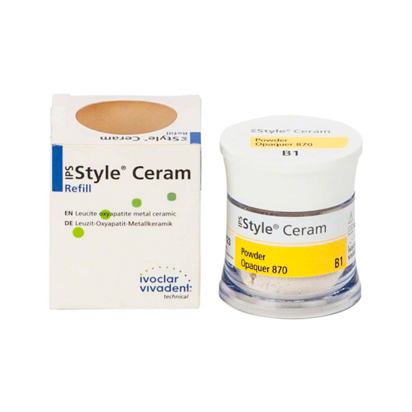 IPS Style Ceram Powder Opaquer 870 - опакер порошкообразный, цвет B1, 18 г - фото 0