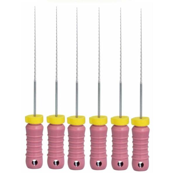  Файлы ручные Eurofile H-Files, для расширения и выравнивания корневого канала, 31 мм, №06/.02, сталь, 6 шт - фото 0