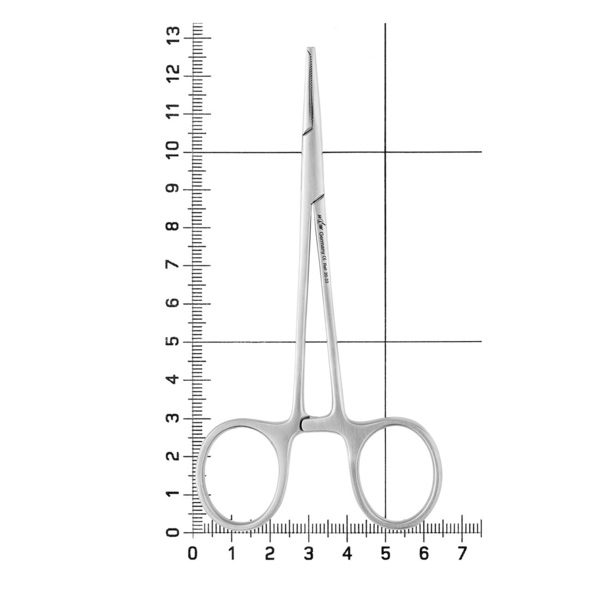 Зажим хирургический Kocherklemme изогнутый, с зубчиками, 12,5 см - фото 4