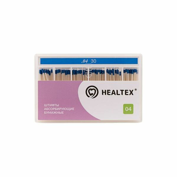 Штифты бумажные Healtex, абсорбирующие, без маркировки длины, №30/.04, 100 шт - фото 0