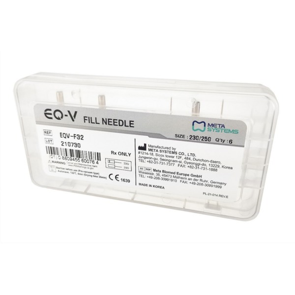 Иглы для экструзии гуттаперчи к аппарату Meta Biomed EQ-V FillNeedle, 23G, 25G, 6 ш - фото 1