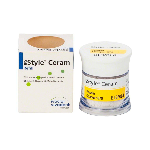 IPS Style Ceram Powder Opaquer 870 - опакер порошкообразный, цвет BL3/BL4, 18 г - фото 0