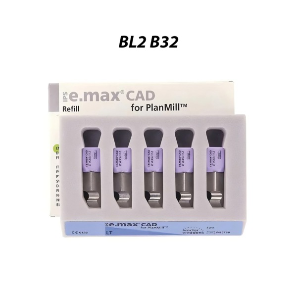 IPS e.max CAD PlanMill LT - блоки из дисиликата лития, цвет BL2, B32, 3 шт - фото 0