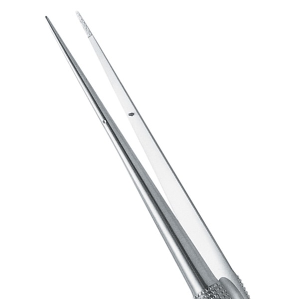 Пинцет микрохирургический Hu-Friedy Diamond Dusted 8-905DD, анатомический, прямой, щёчки с алмазным напылением, 180 мм - фото 1