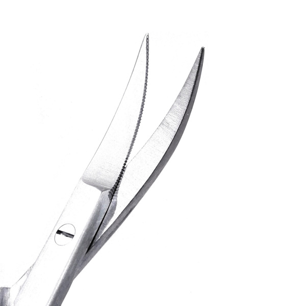 Ножницы LaGrange #14, остроконечные, двойной изгиб, 1 зубчатое лезвие, 11,5 см - фото 4