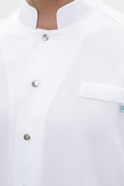 Халат мужской 584 Streich, длинный рукав, белый, 54 - фото 1