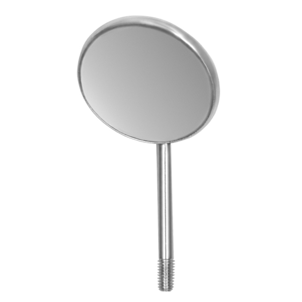 Зеркало Hu-Friedy #4, родиевое, одностороннее, европейская резьба, 22 мм, 12 шт - фото 0