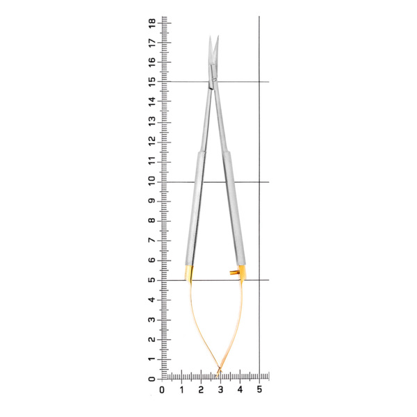 Ножницы хирургические Micro Schere TC, изогнутые, 170 мм - фото 4