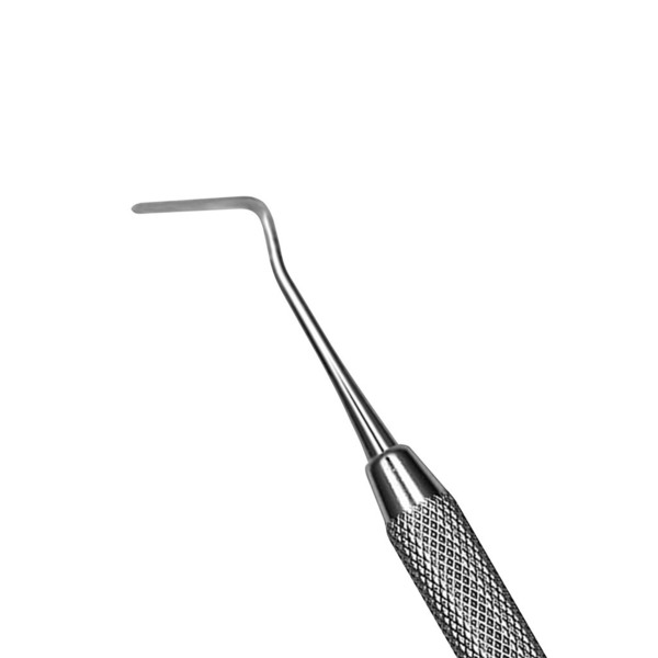 Карвер Hu-Friedy, двусторонний, межзубный, обратный угол, гибкий, ручка №41, сталь, 1 шт - фото 1