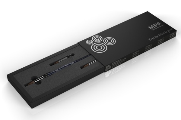 Optimum Kit Ladies - набор кистей (рукоятка + 3 наконечника: 4, 6, 8), темно-синий  - фото 1