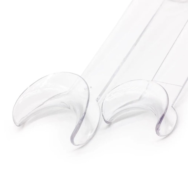 Ретрактор стоматологический Dentins, двусторонний, для щек и губ, прозрачный, набор 4 шт - фото 2