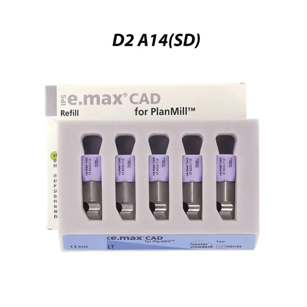 IPS e.max CAD PlanMill LT - блоки из дисиликата лития, цвет D2, A14 (SD), 5 шт - фото 0
