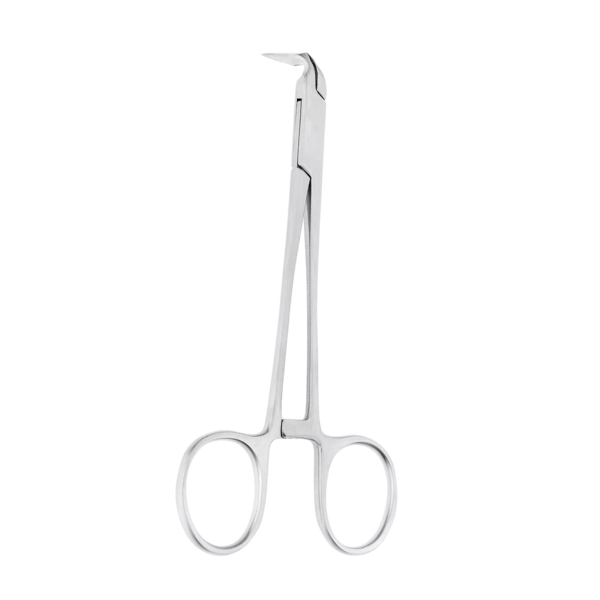 Щипцы извлекающие, для костных обломков, изогнутые на 90 , 13,5 см - фото 1