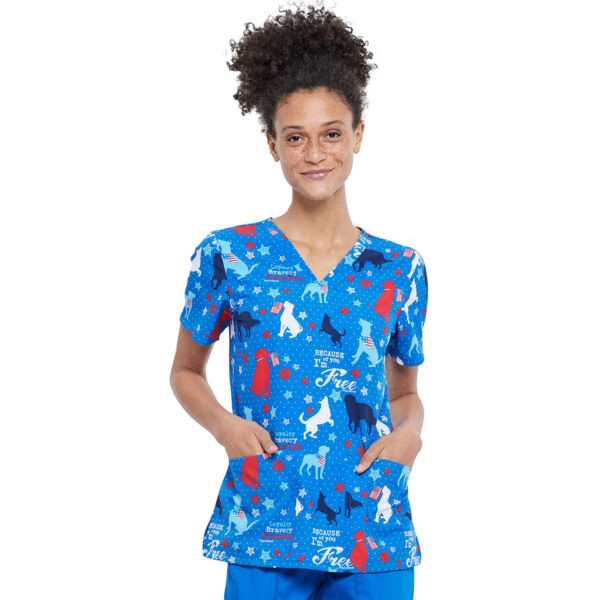 Топ женский Cherokee CK671, собачки, XL - фото 0