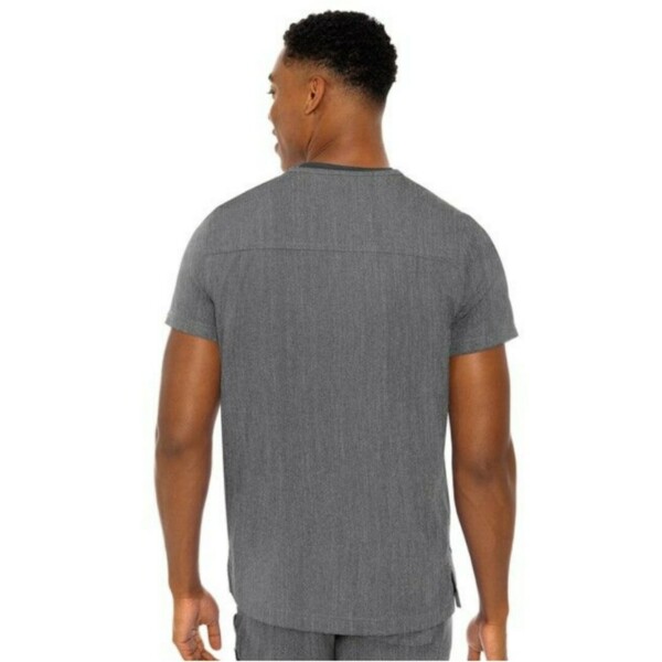 Топ медицинский мужской RothWear MC7477, серый, XL - фото 3