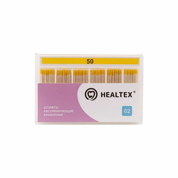 Штифты бумажные Healtex, абсорбирующие, без маркировки длины, №50/.02, 200 шт - фото 0