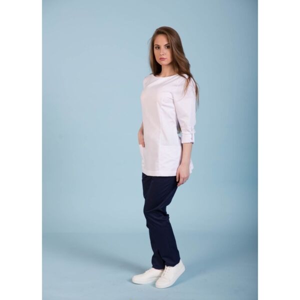 Туника женская Dr. Nice с молнией сзади, белый, 40 - фото 1