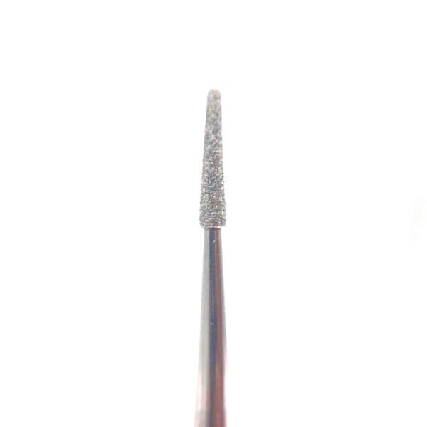 Бор алмазный P868XL, конус закругленный, D=1.4 мм, L=7 мм, RA, желтый 1 шт - фото 0