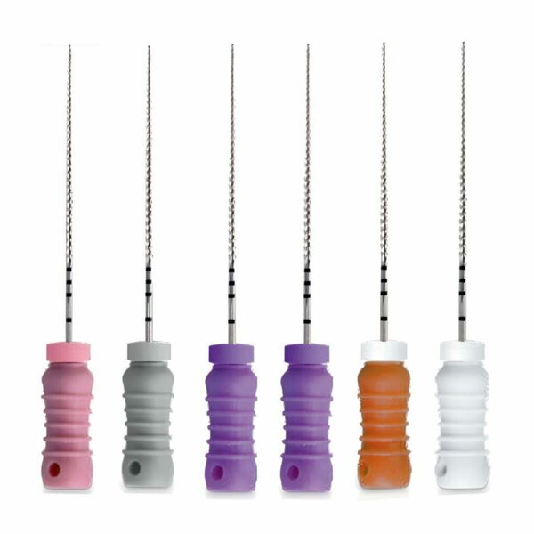 Файлы ручные Geosoft EndoLine C-FILE, для кальцифицированных и труднопроходимых корневых каналов, 25 мм, набор №06-15, сталь, 6 шт - фото 0