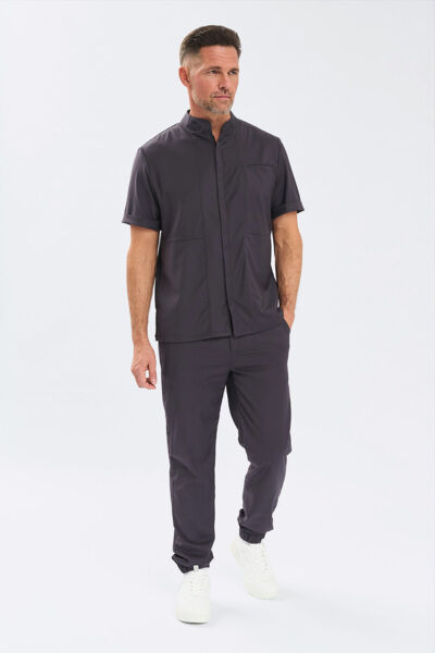 Рубашка мужская на молнии Тезис TZ700, графит, 58 - фото 3