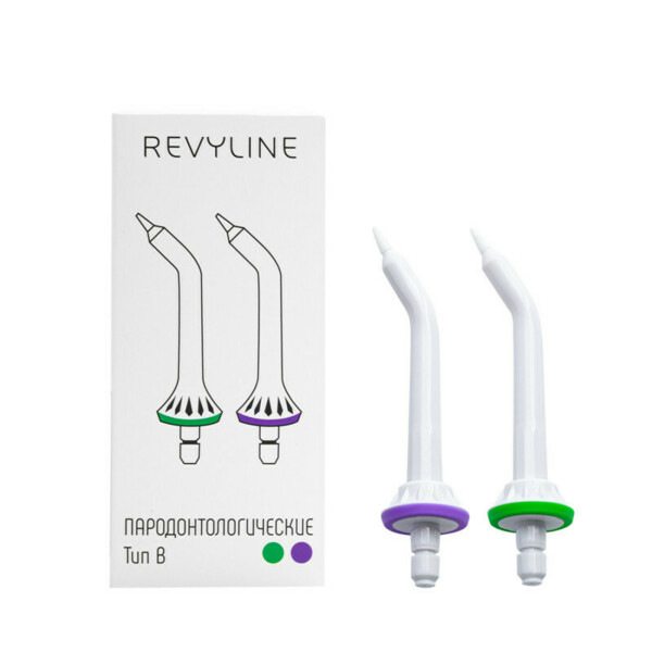 Насадка для ирригатора Revyline RL 200, тип В, парадонтологическая, для моделей  RL 200/200xl/210, 2 шт - фото 1