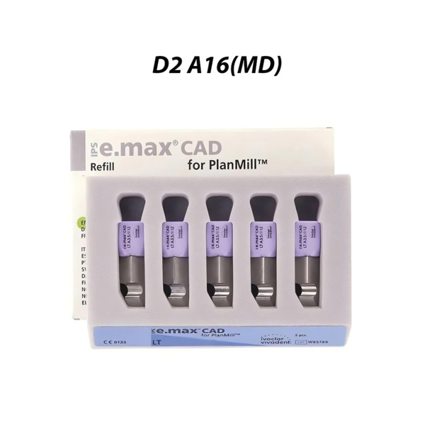 IPS e.max CAD PlanMill LT - блоки из дисиликата лития, цвет D2, A16 (MD), 5 шт - фото 0