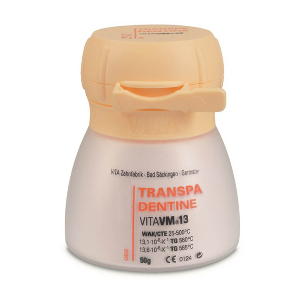 VITA VM 13 TRANSPA DENTINE - порошок для облицовки металлических каркасов, цвет D4, 50 г - фото 0