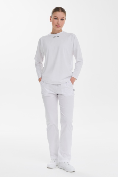 Лонгслив женский Тезис TZ112, принт "DENTIST", белый, 48 - фото 2