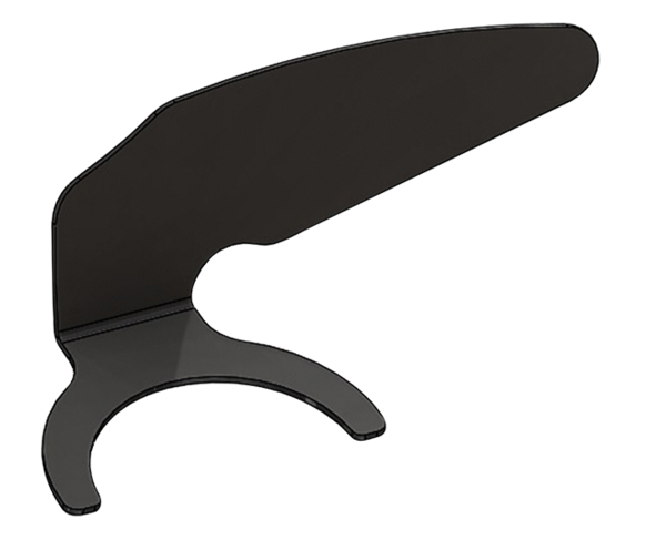 Контрастор Acteon №2, угловой, черный, анодированный алюминий, 120x70x59 мм - фото 0