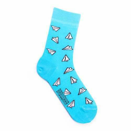 Носки женские, "Самолетики", голубой, 36-40 - фото 1