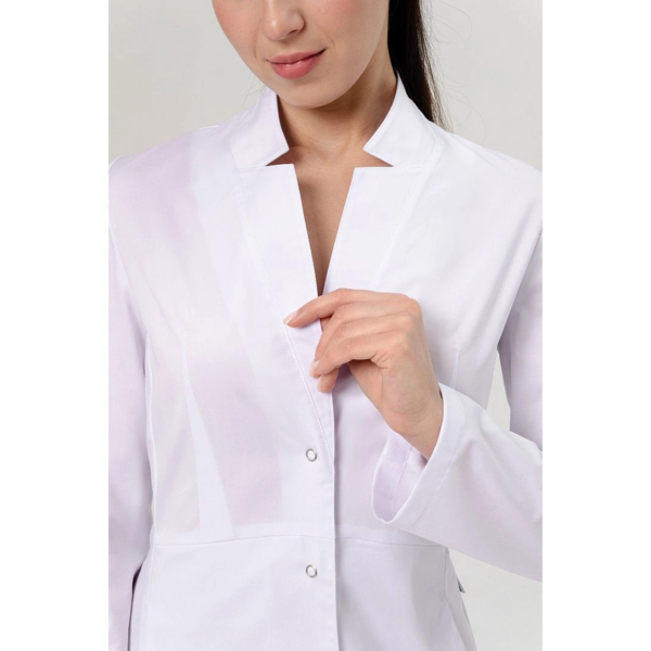 Халат женский на кнопках 294, белый, 56 - фото 1