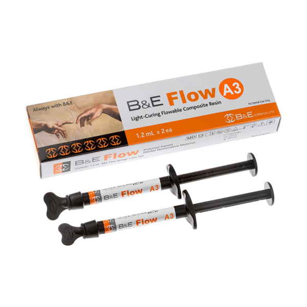 B&E Flow - текучий светоотверждаемый композит, цвет A3, шприц 2 г, 2 шт - фото 0