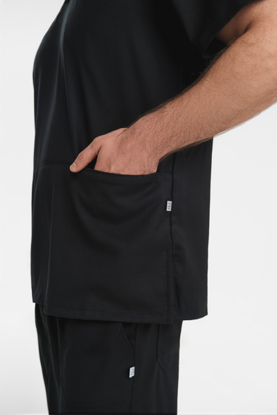 Джоггеры медицинские мужские Тезис TZ625, черный, 56 - фото 4
