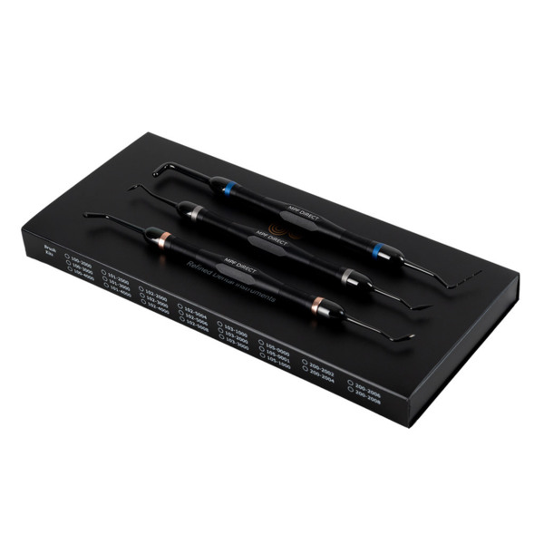 Набор гладилок-карверов MPF Direct №1, для прямой композитной реставрации, 3 шт - фото 0